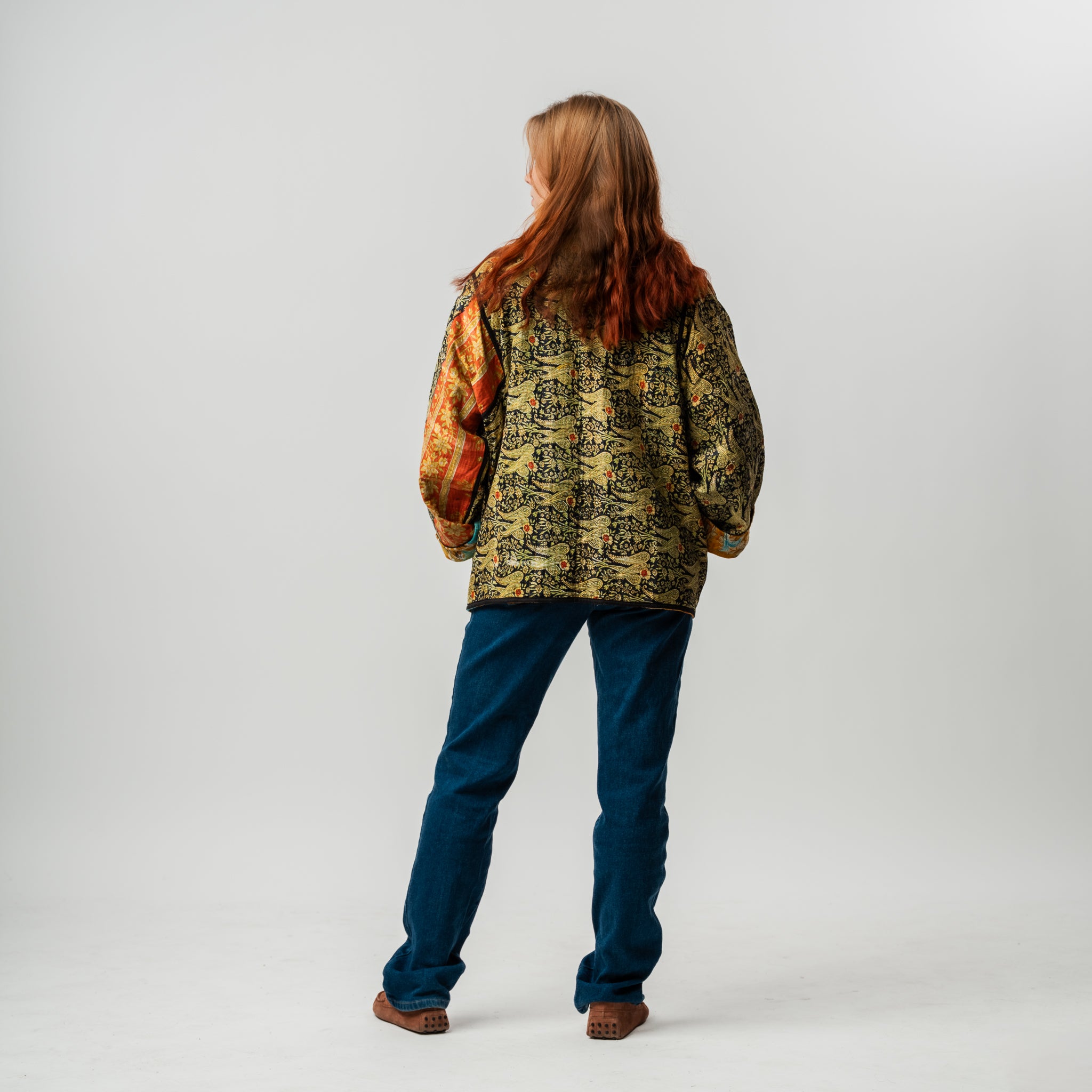 Reversible Vintage Kantha Kimono Coat 7 