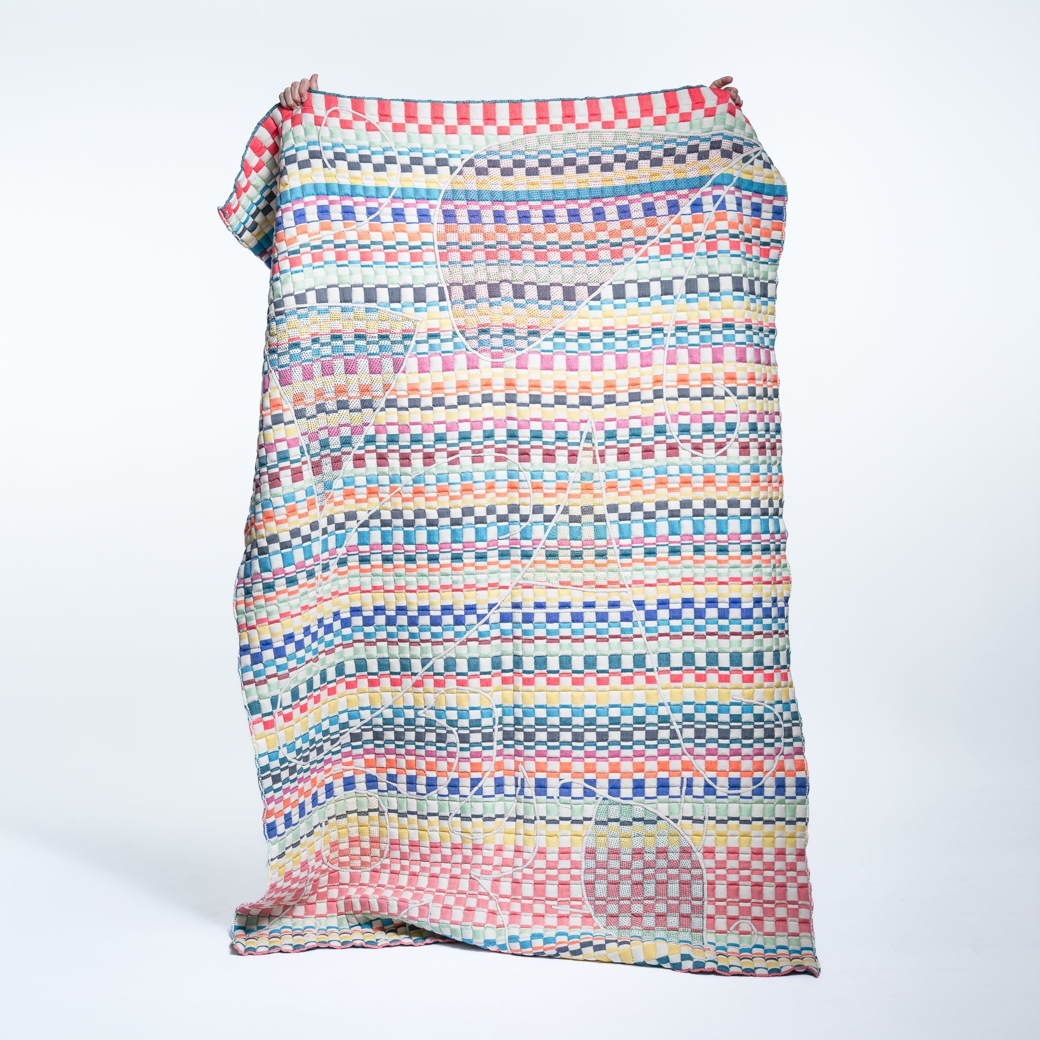 Sujni Colorful Striped Quilt 