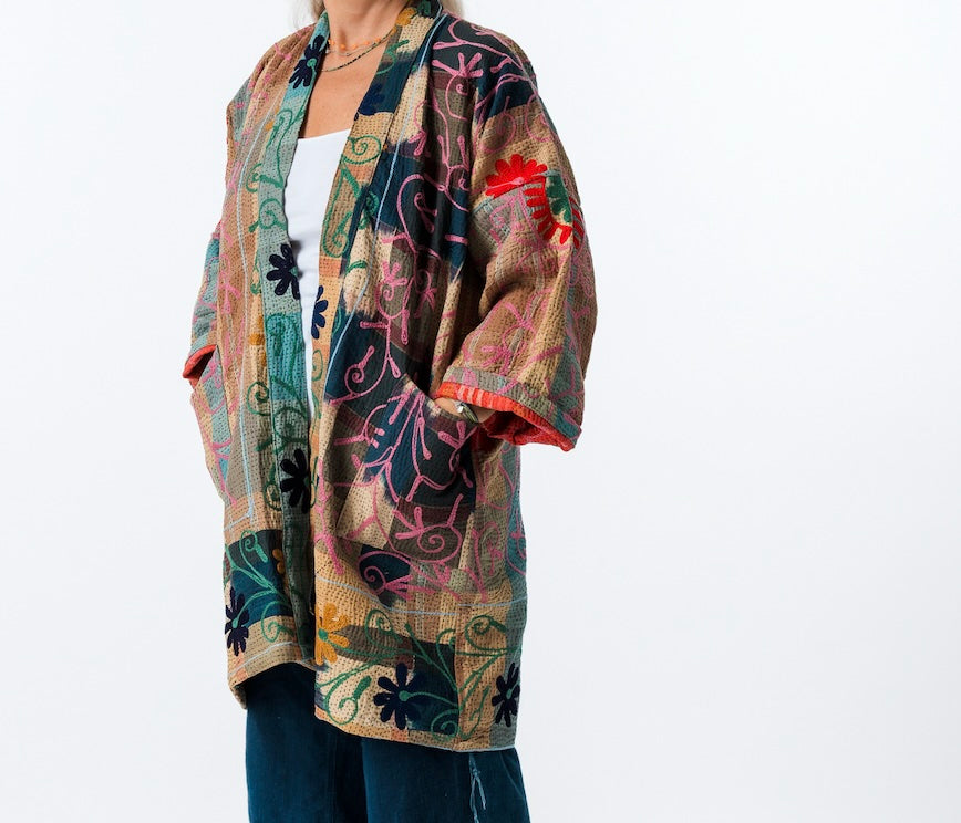 Suzani Duster Patchwork Coat 