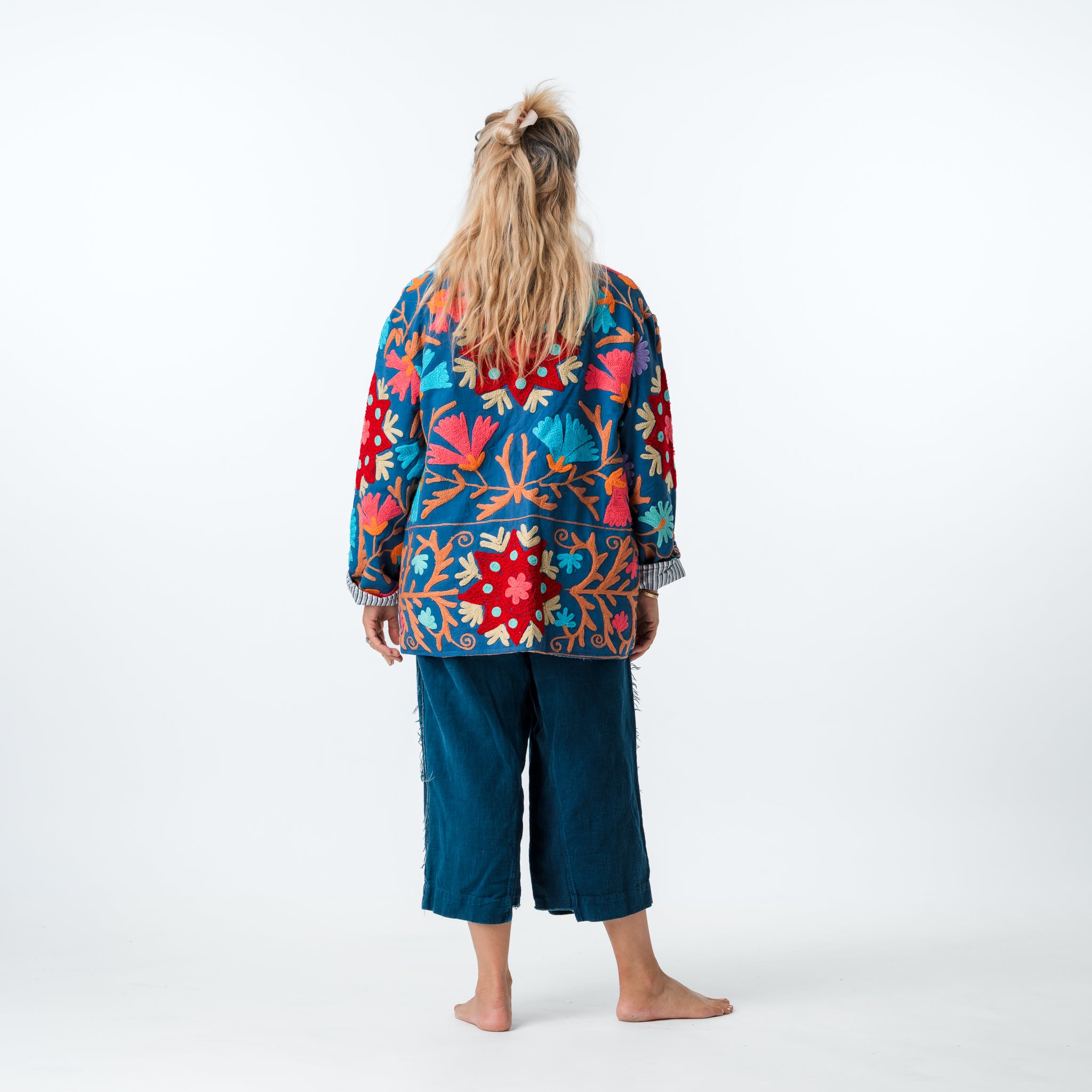 Suzani Kimono Coat Blues 