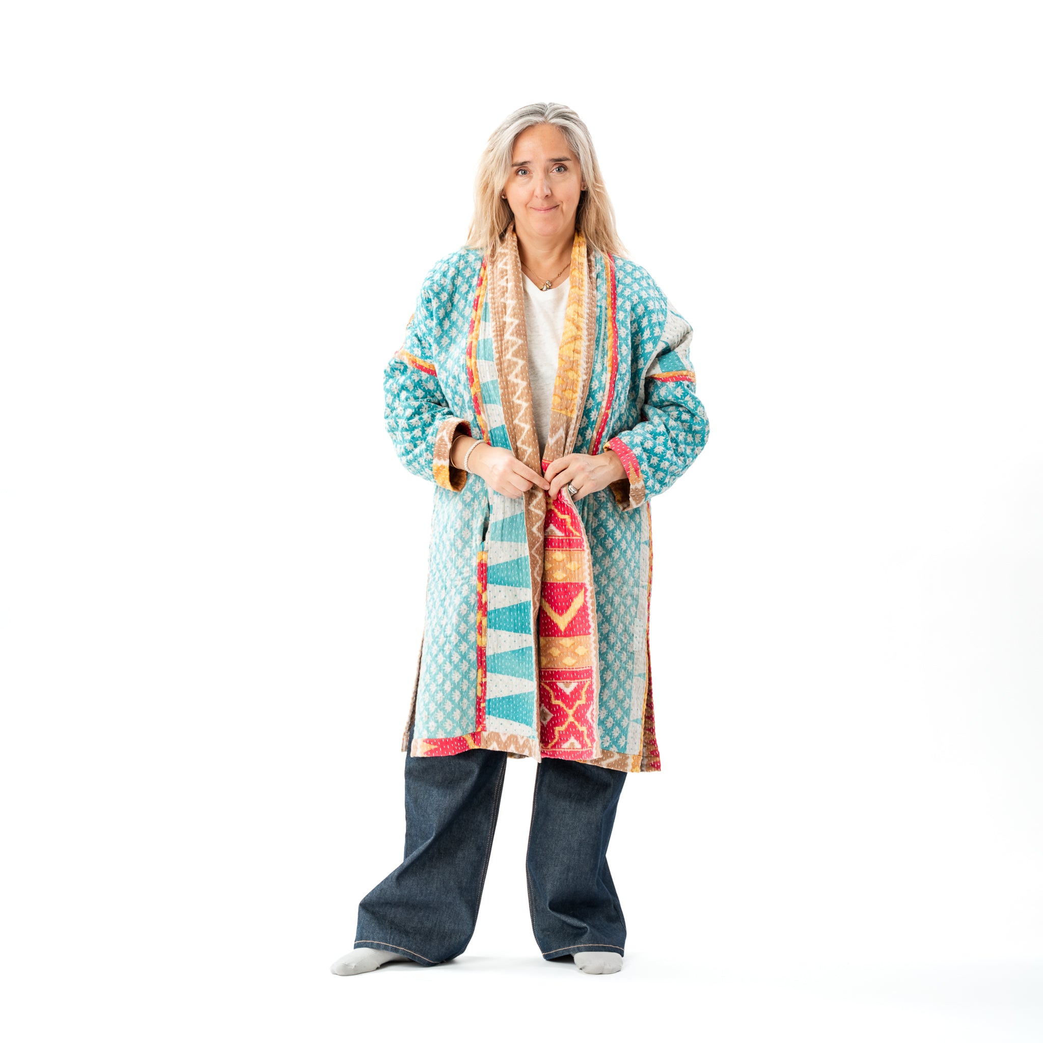 Up Cycled Kantha Coat 4 