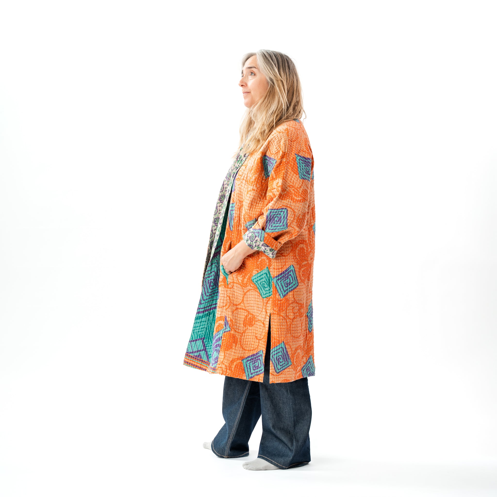 Up Cycled Kantha Coat 6 