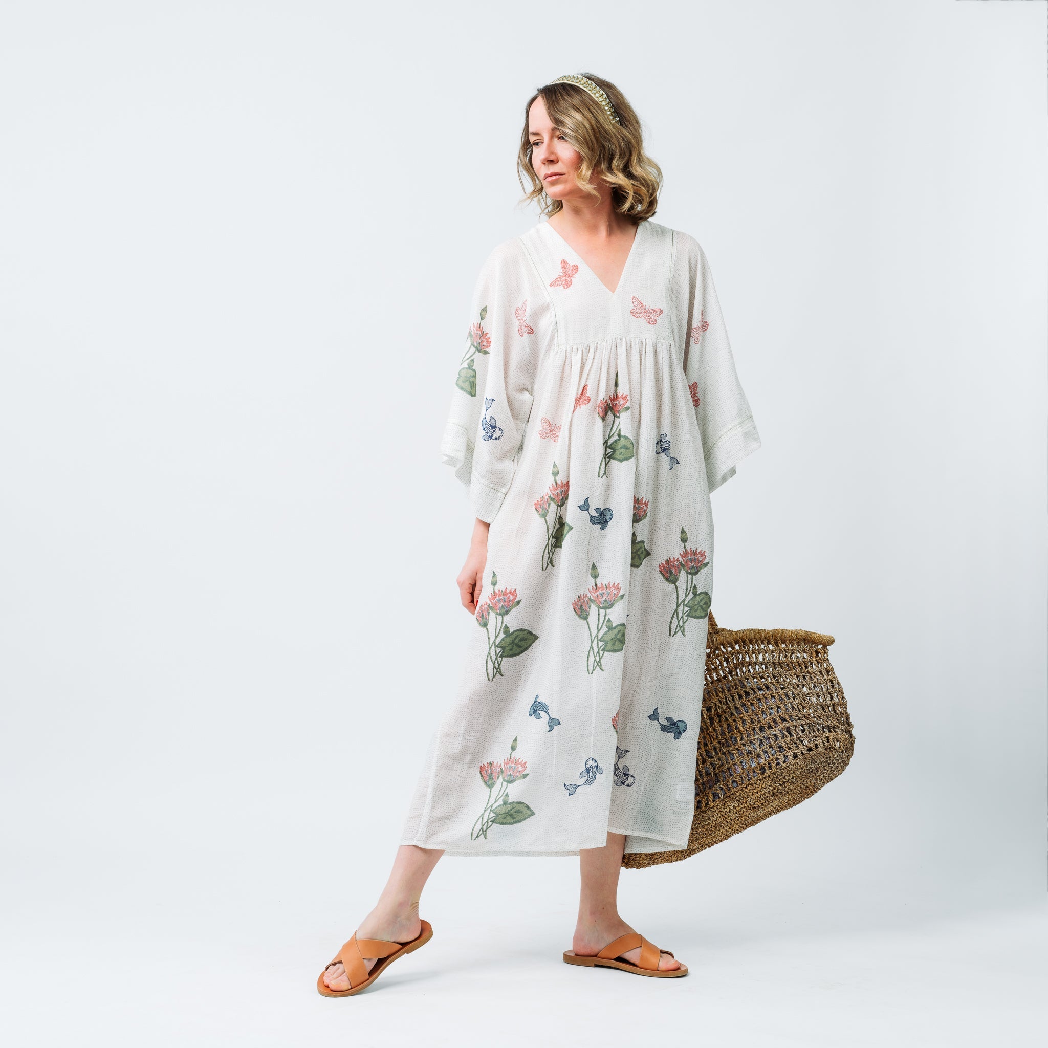 Water Lily Maxi in Silk 