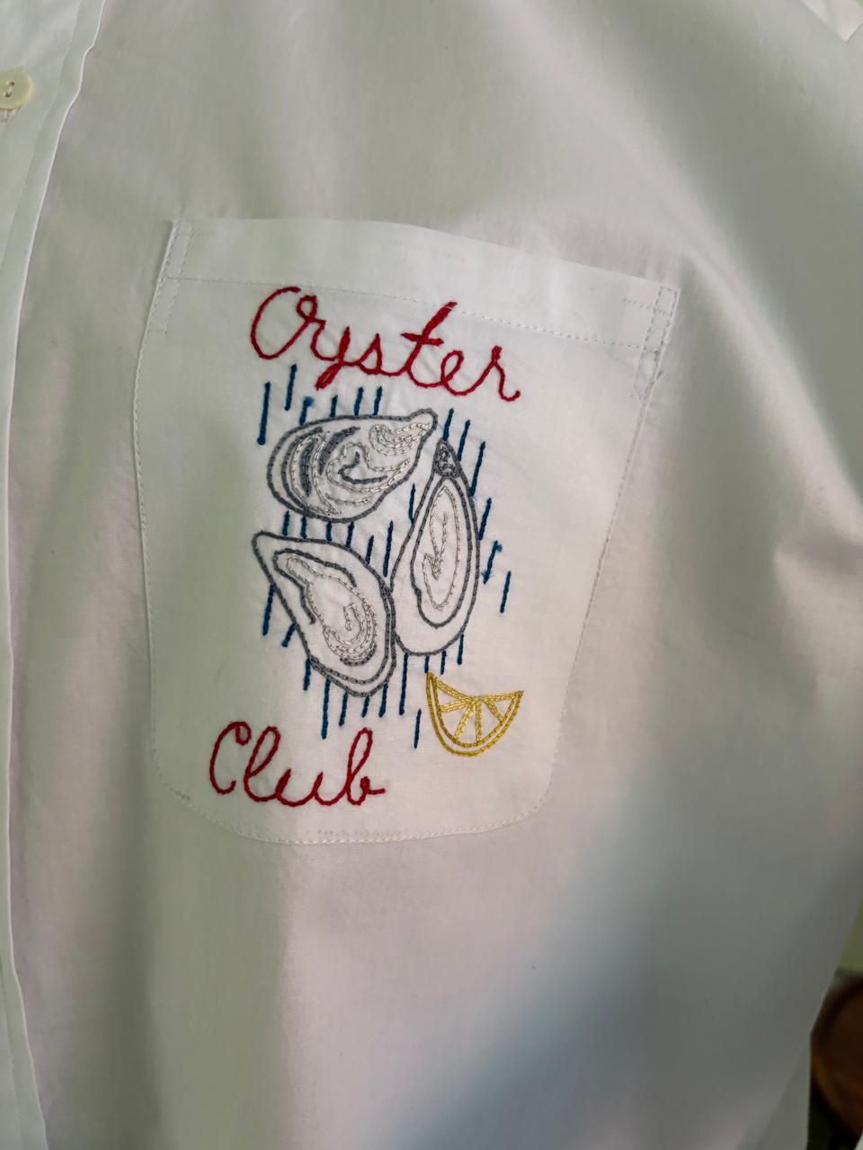 Embroidered White Shirt Dress SM