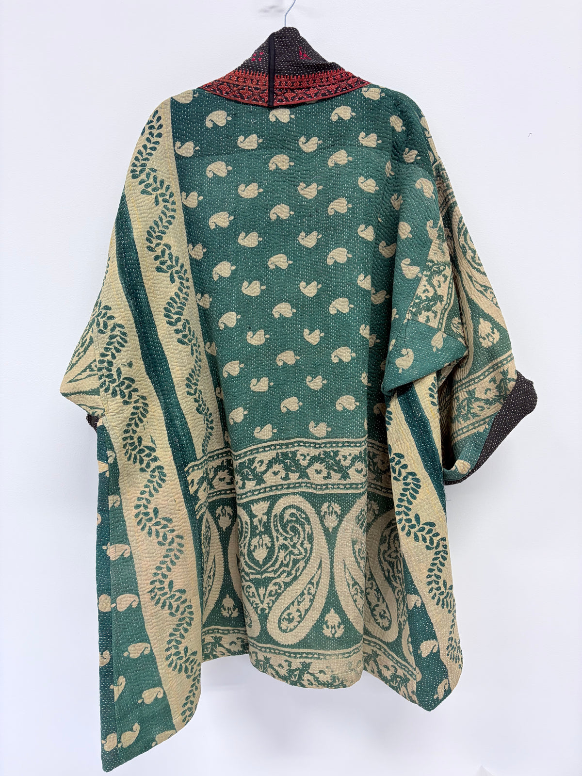 Reversible Upcycled Kantha Car Coat